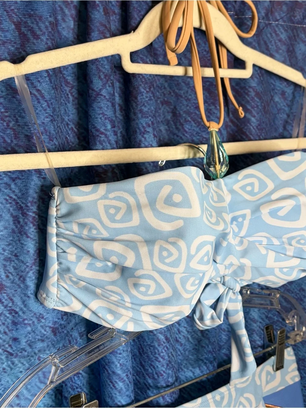 Disney Light Blue Swirl Bikini Top - Picture 2 of 10